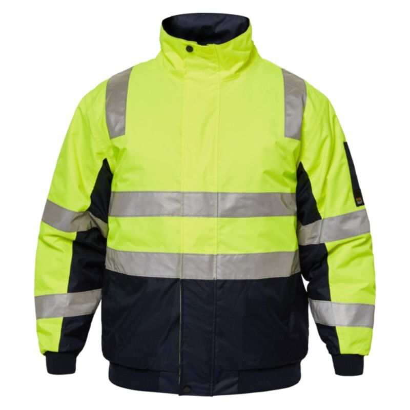 Typhoon Hi Vis Modern Bomber Jacket With Tape Thumbnail