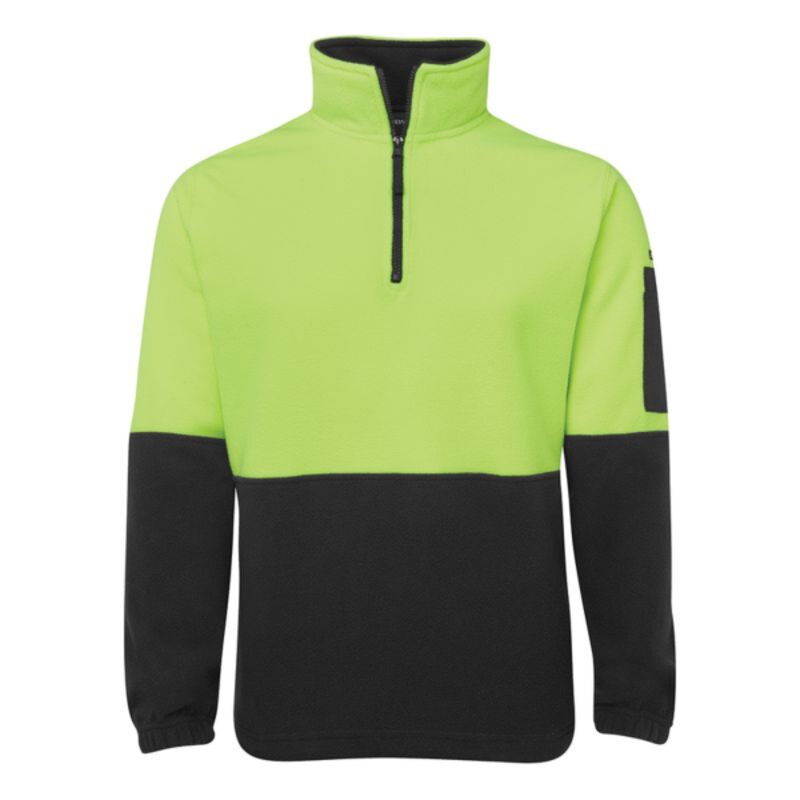 Mens Hi Vis Half Zip Polar Fleece Thumbnail