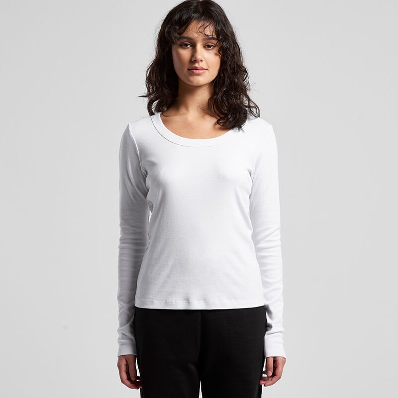 Womens Organic Rib Long Sleeve  Thumbnail