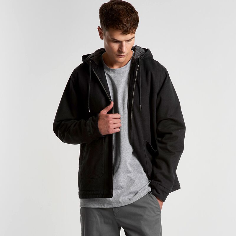 Mens Canvas Heavy Hooded Jacket Thumbnail