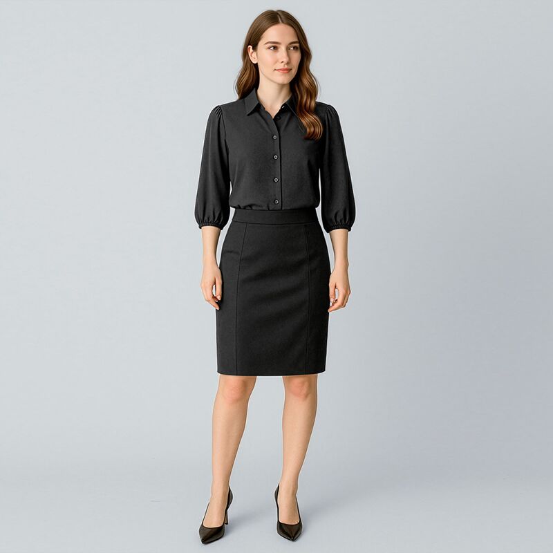 Womens Cool Stretch Mid-waist Pencil Skirt Thumbnail