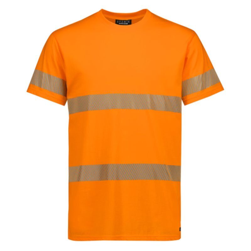 Mens Hi Vis Segmented Tape Cotton Tee Shirt Thumbnail