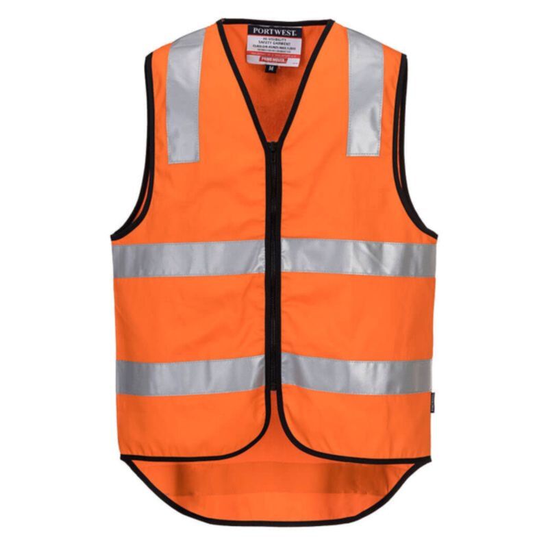 Hi-Vis Cotton Zipped Vest Thumbnail