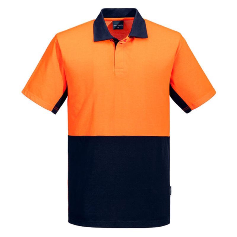 Hi Vis Contrast Class D Short Sleeve Polo Shirt Thumbnail