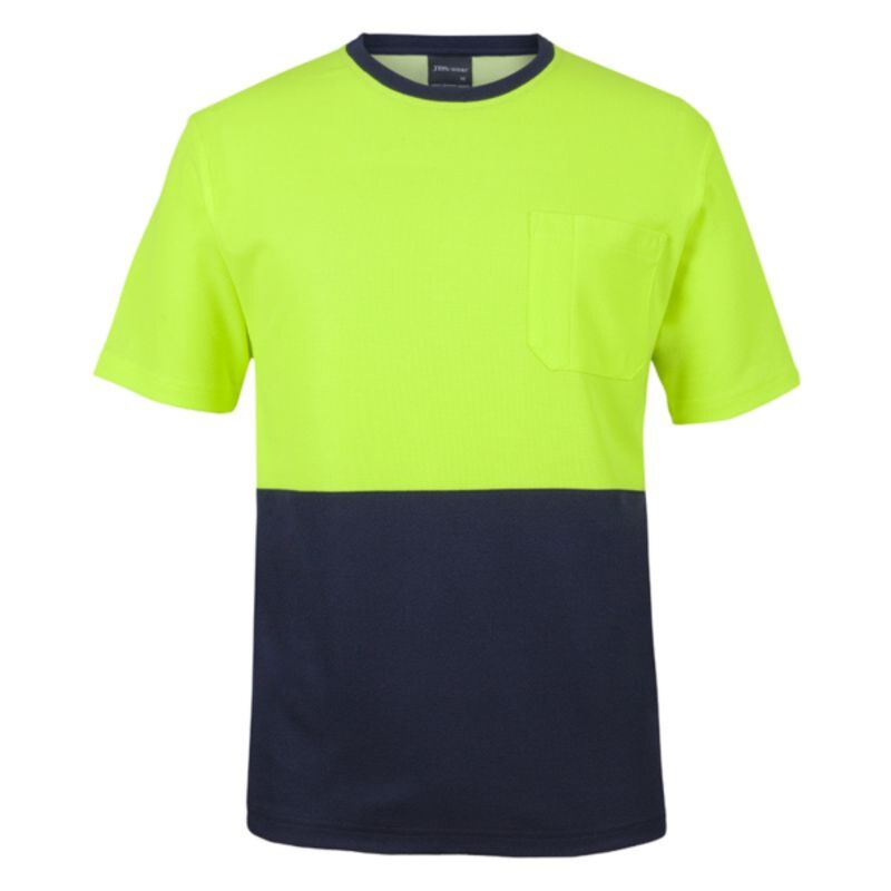 Mens Hi Vis Cotton Back Tee Thumbnail