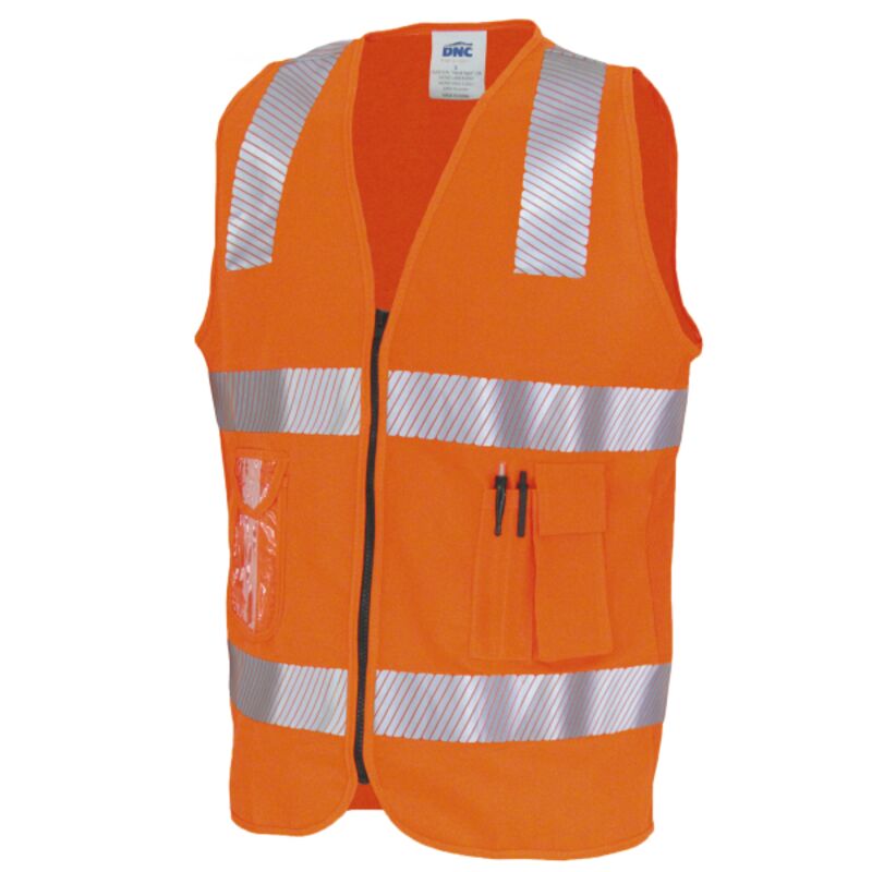 Day/Night Side Panel Safety Vest with Segment R/Tape Thumbnail