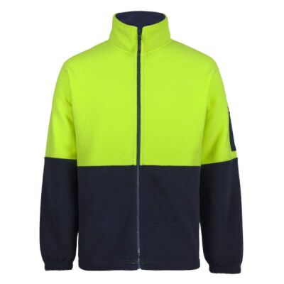 Mens Hi Vis Full Zip Polar Fleece Thumbnail