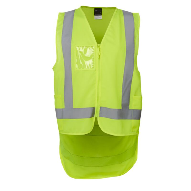 Mens Hi Vis Zip Drop Tail (D+N) Vest Thumbnail