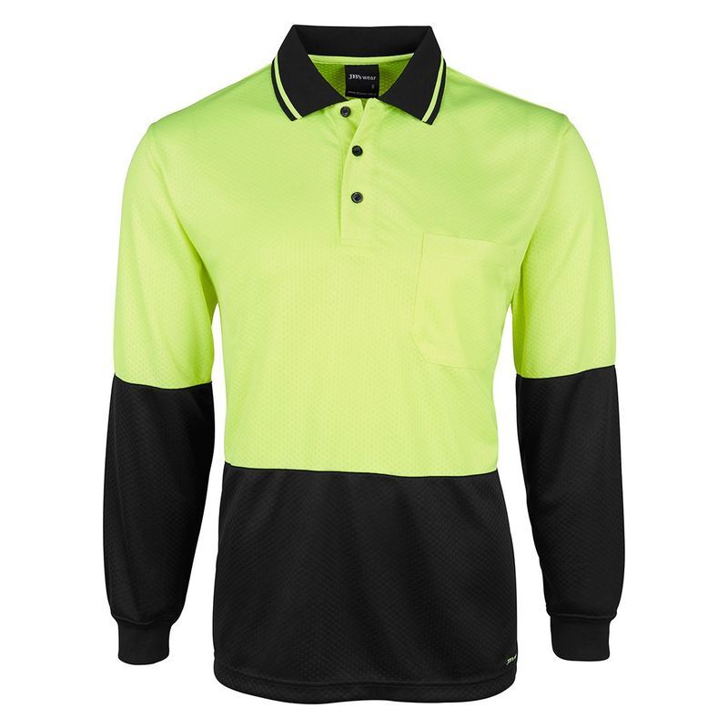 Mens Hi Vis Long Sleeve Jacquard Non Cuff Thumbnail