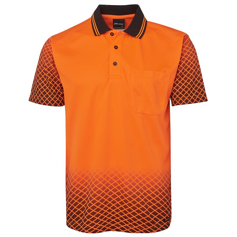 Mens Hi Vis Net Sub Polo Thumbnail
