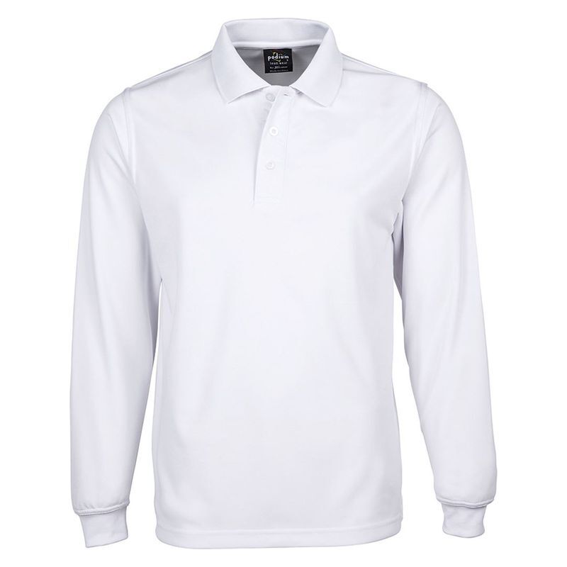 Mens Long Sleeve Poly Polo Thumbnail