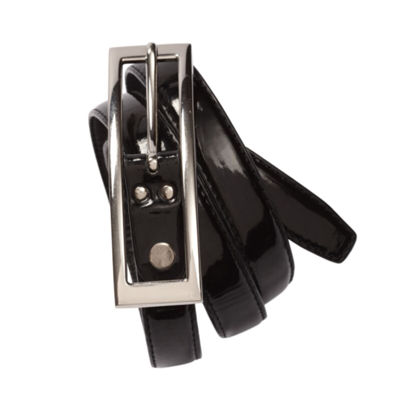 Womens Semi Patent Belt Thumbnail