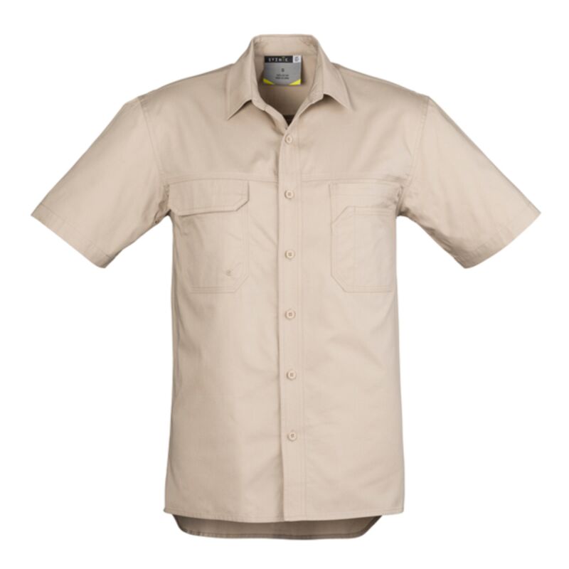 Mens Light Weight Tradie Short Sleeve Shirt Thumbnail