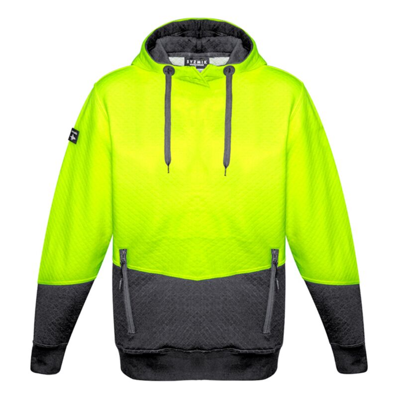 Unisex Hi Vis Textured Jacquard Hoodie Thumbnail