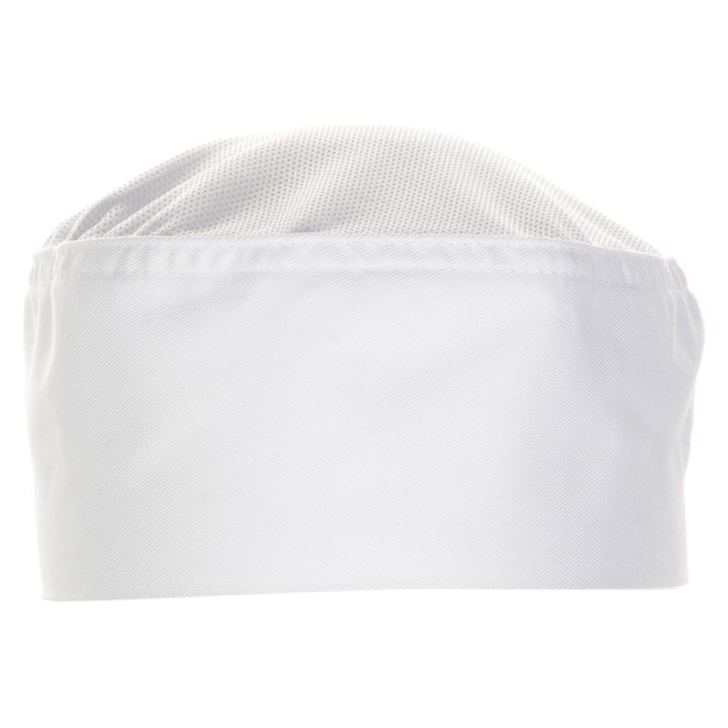 Cool Vent Chef Beanie White and Black  Thumbnail