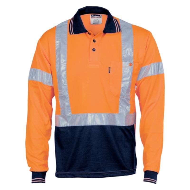 Hi Vis Cool Breathe Polo Shirt with Cross Back Thumbnail