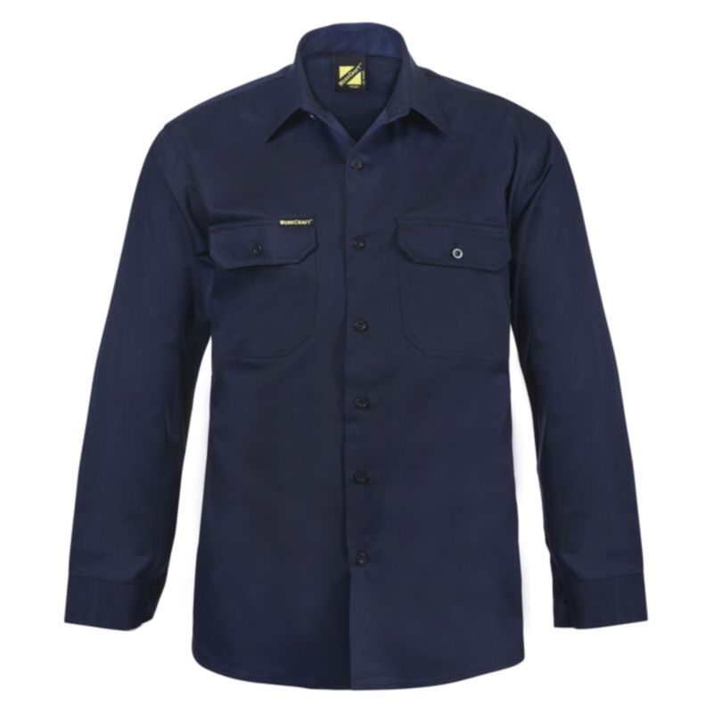 Mens Long Sleeve Cotton Drill Shirt Thumbnail