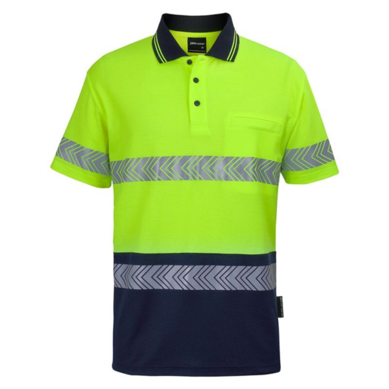 JB's HV Short Sleeve D+N C/Back Segmented  Tape Polo Thumbnail