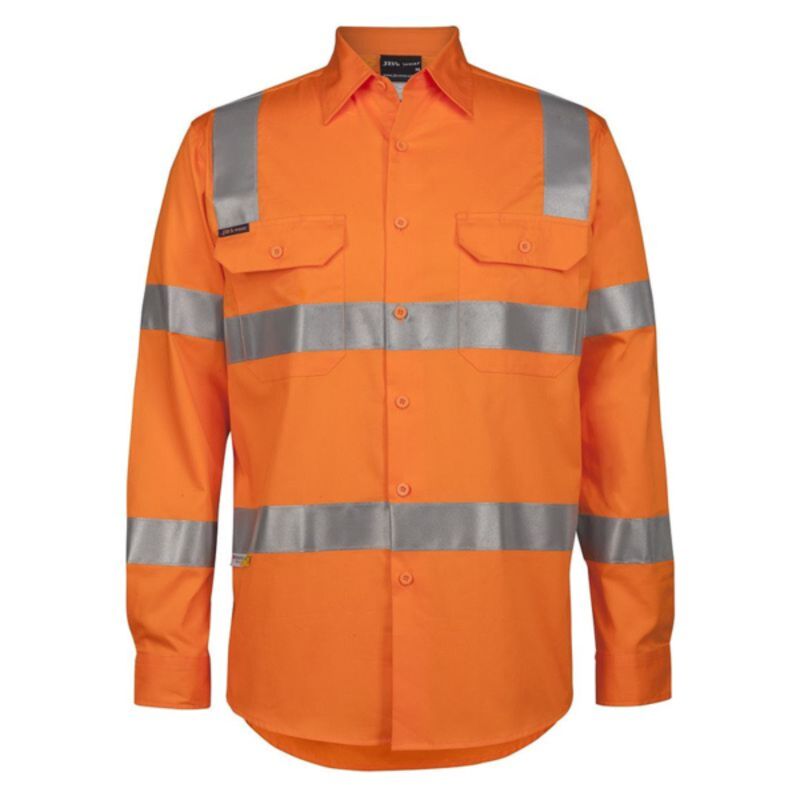 Mens Hi Vis (D+N) Long Sleeve 150G Vic Rail Shirt Thumbnail