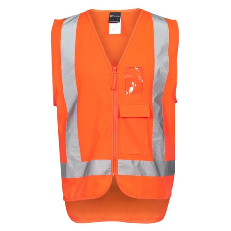Mens Hi Vis Zip (D+N) TTMC-W Vest Thumbnail