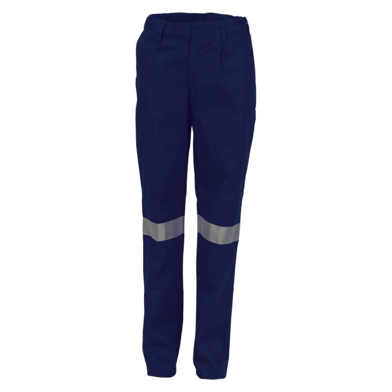 Womens Cotton Drill Pants With 3M Reflective Tape Thumbnail