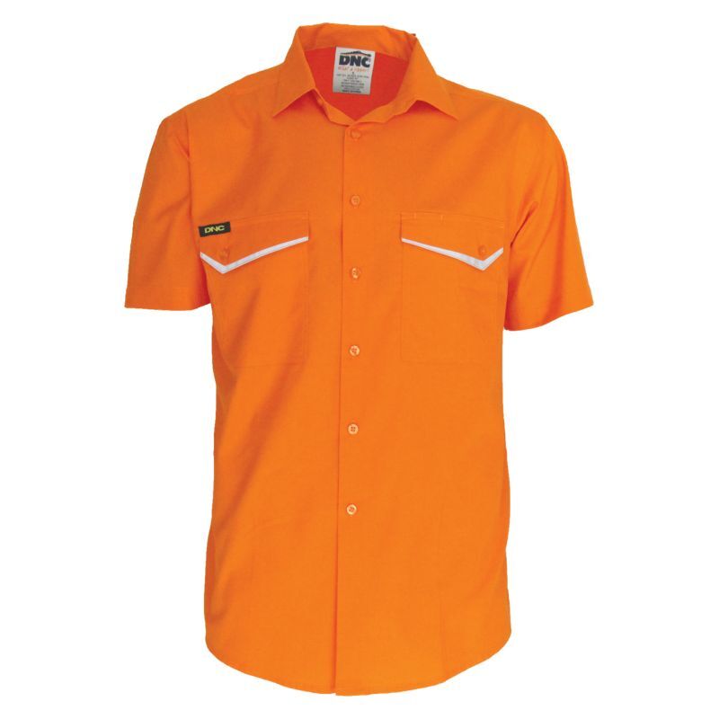 Hi Vis RipStop Cotton Cool Short Sleeve Shirt Thumbnail